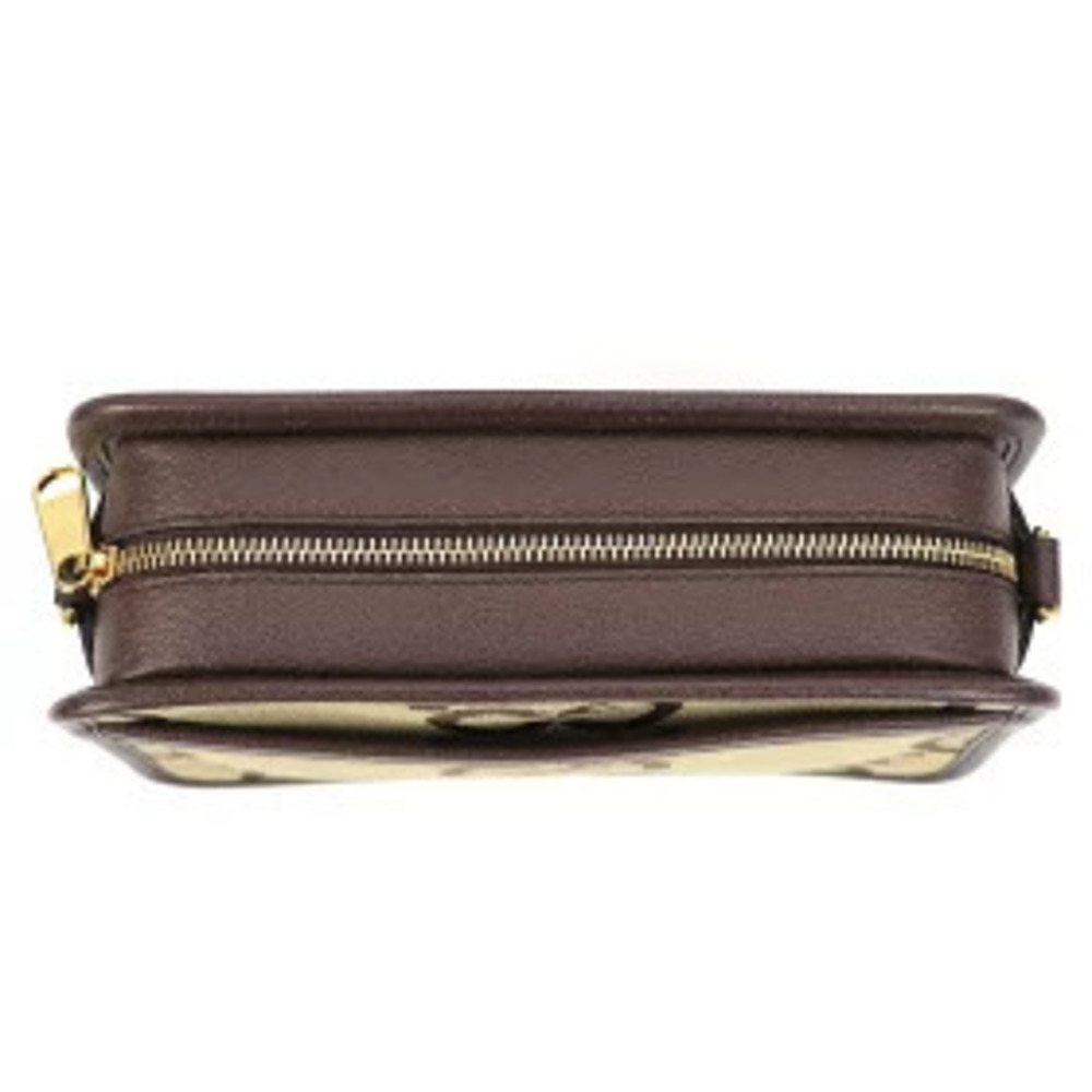 Gucci Jumbo GG Bag Canvas Camel Brown Shoulder Crossbody MESSENGER - Picture 6 of 13